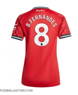 Günstige Manchester United Bruno Fernandes #8 Heimtrikot Damen 2025-26 Kurzarm